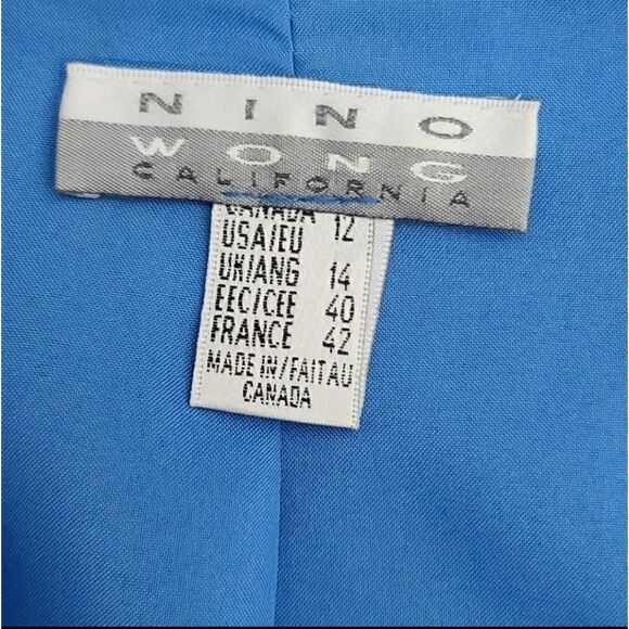 Vintage Light Blue Nino Wong California Blazer - Picture 9 of 15